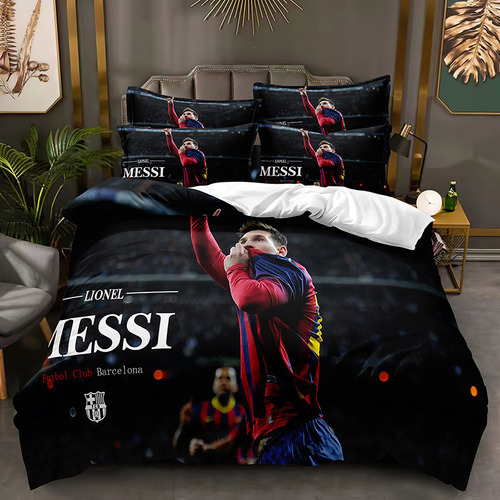 New Funda De Edredón De Lionel Messi  Juego De Cama Doble