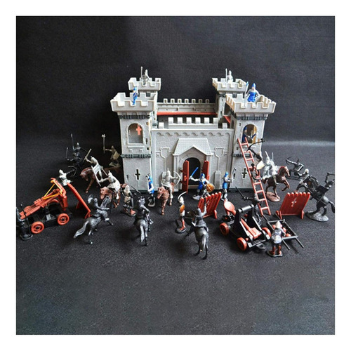 Juguete Castillo Medieval Tookie 36x25.5 Cm Diy Soldados