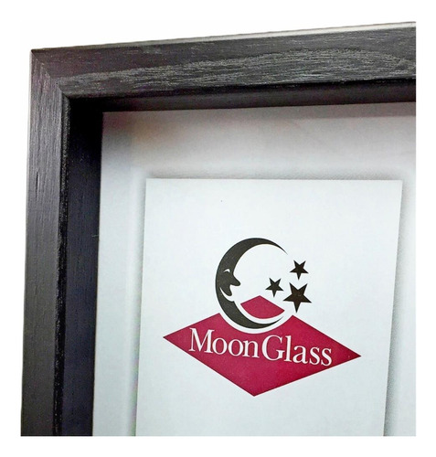 Box 30x45 Pintado O Nordico.  Moon Glass Cuadro Marco Portarretrato Con Vidrio