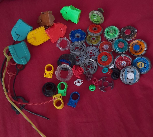 Lote Beyblade Metal Masters Con Lanzador! Oportunidad!