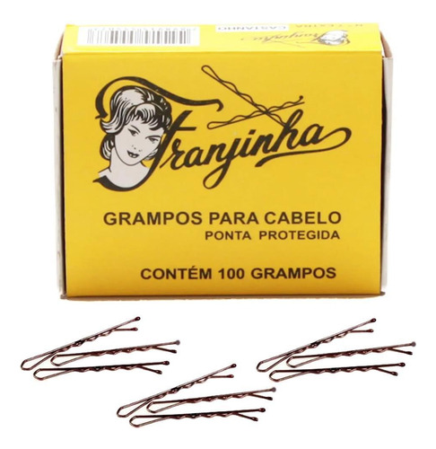 Grampo De Cabelo Para Penteados Nº5 Presilha Caixa 100 Unid