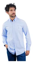 Comprar Camisa Casual Pique Azul Claro Kenneth Cole Para Hombre