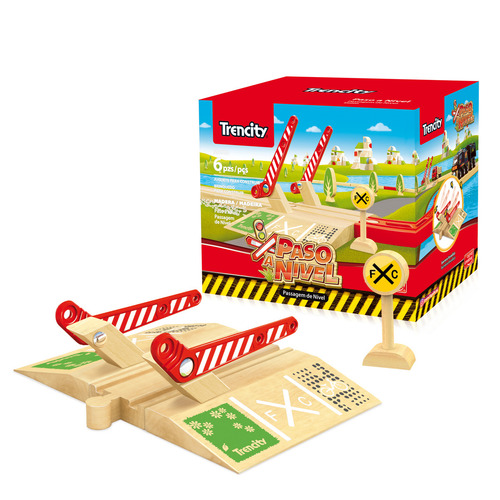 Trencity Paso A Nivel Para Trenes Con 2 Barreras Premium