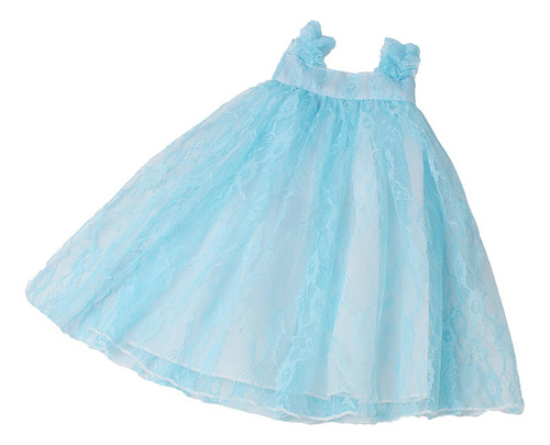 .. Vestido De Princesa De Muñeca De 18 Pulgadas Azul