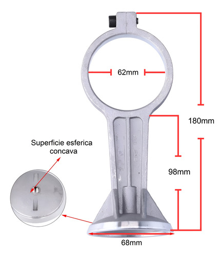 Biela Para Bomba Cabezal Compresor Libre De Aceite 1.5hp 2hp
