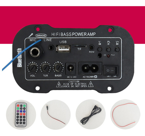Bocina De La Placa Del Amplificador De La Potencia Del Bajo