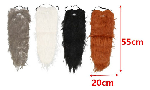 Disfraz De Barba Larga De 8 Piezas Bigotes De Barba Falsa