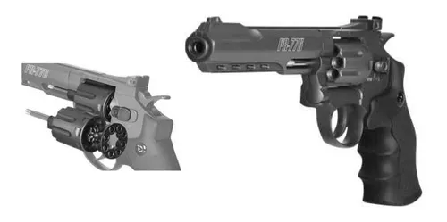 Revolver Pistola Gamo Pr-776 Co2 4,5mm 8 Tiros Full Metal