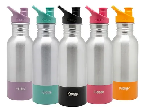 Botella Agua Metalica Deporte Acero Inoxidable 600ml