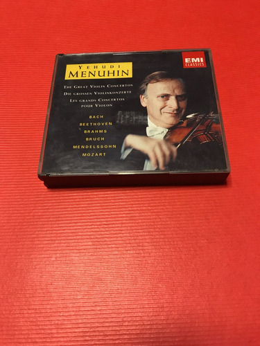Yehudi Menuhin The Great Violin Concertos 3 Cd Box 1991 
