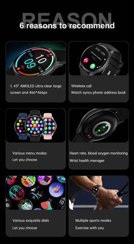 Smartwatch Grado Médico. Temperatura. F.c Oxigeno, Presión Negro Metalico Negro Negro