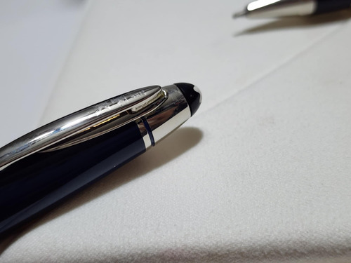 Pluma Montblanc Edicion Jfk John F. Kennedy Azul C/estuche Azul Negro