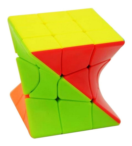 Cubo Magico 3x3x3 Twist Twisted Torcido Stickerless Color de la estructura Multicolor