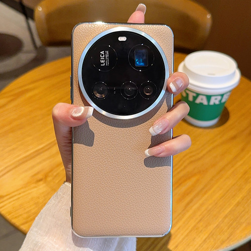 Funda Para Oppo A5 A3 Find X8 Pro X7 Ultra X6 Reno 13 Pro Color Marrón Piel Galvanizada Funda Antigua Funda De Teléfono
