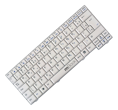 Teclado Para LG X120 X120l X120g X13 X130 Branc Abnt2 Ç Cor Conforme Imagens Do Anúncio Idioma