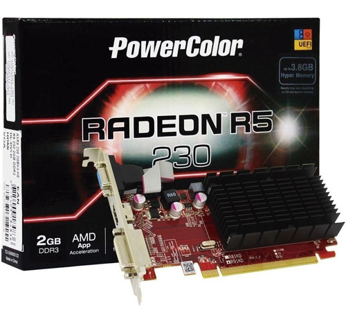 Placa De Video R5 230 2gb Ddr3  Amd Radeon 64bits 