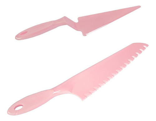 Set Para Torta Cuchillo Y Espatula Rosado