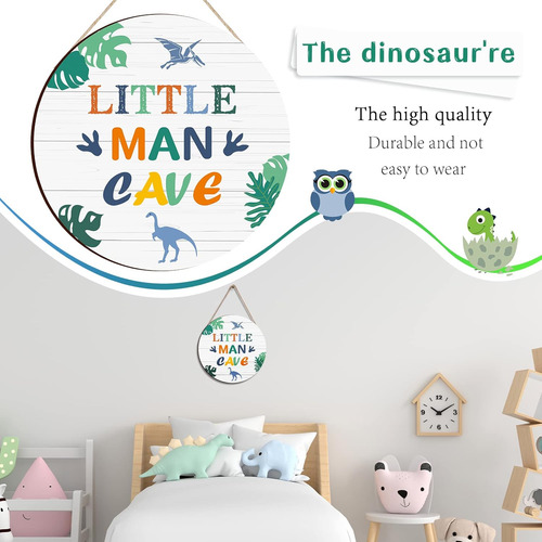 Letrero De Madera Con Cita De Dinosaurio Con Frase De Little