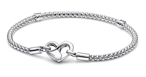 Pulsera Pandora Moments Broche De Corazón Para Niña Delicada