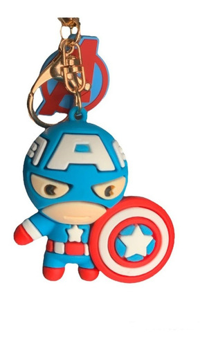 Imagen 1 de 2 de Llaveros Capitan America Avengers 3d