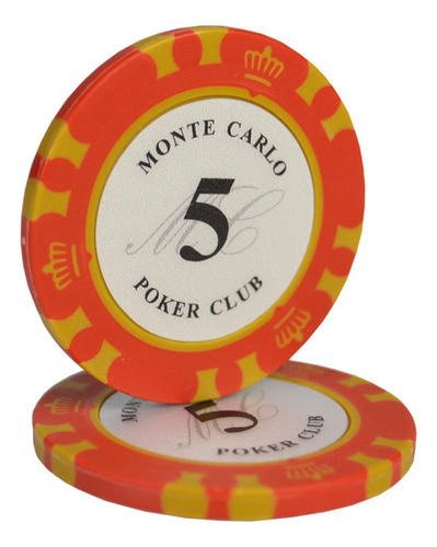 Fa 100 Piezas De Fichas De Juego De Póquer Profesional Aabc