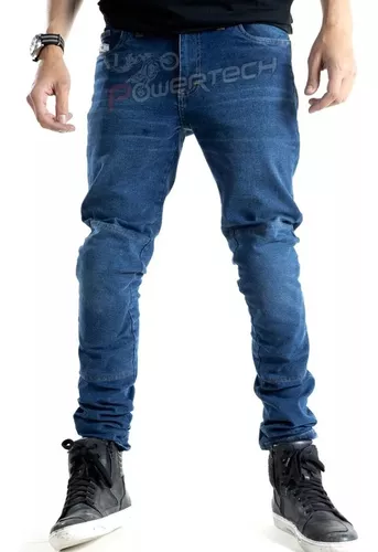 Pantalon Jean Kevlar Qobu Denim Con Protecciones Moto Cuo