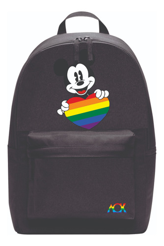 Mochila Mickey Mouse Pride Lgbt Old Skool Original Corazón