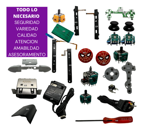 10 Palanca Joystick Control Para Nintendo Switch Joycon Goma
