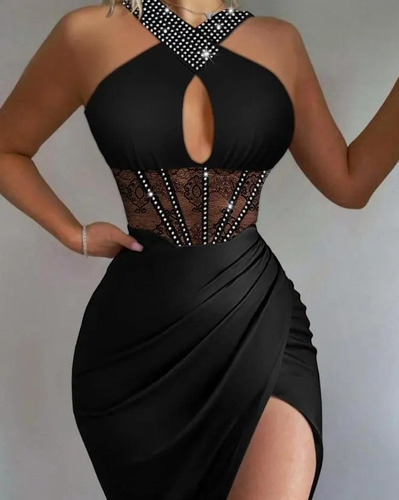 Vestido Negro Escotado/pregunta Disponibilidad Antes 