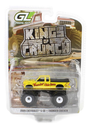 Greenlight 1989 Chevrolet S-10 Thunder Chicken Kings Of Crun Color Amarillo