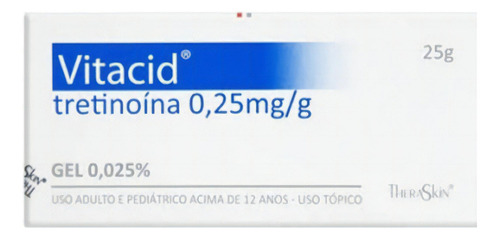 Vitacid Gel Tretinoina 0,25mg Tipo De Pele Todo Tipo De Pele