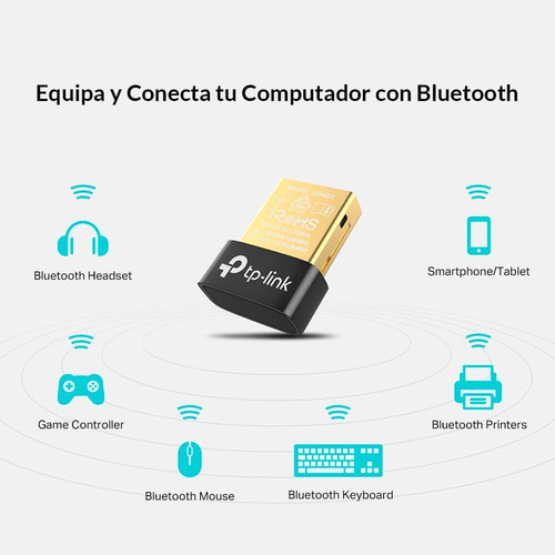 Imagen 7 de 8 de Adaptador Receptor Bluetooth Usb 4.0 Nano Ub400 Tp-link