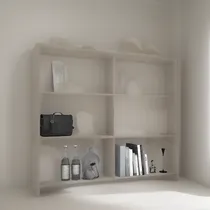 Comprar Biblioteca - Organizador Repisa Doble - Multiuso Estanteria Color Blanco