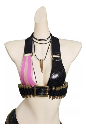 Fantasia Jinx Lol Cosplay Profissional