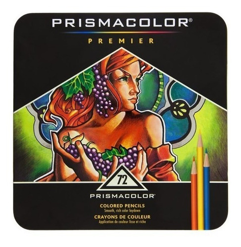 Prismacolor Profesional, Estuche De Metal Con 72 Colores