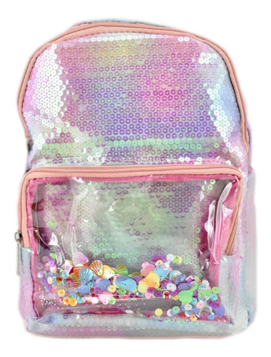 Mochila Mini Backpack Con Lentejuelas Multicolor