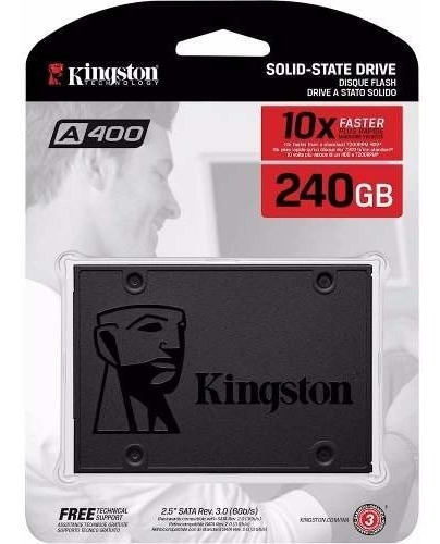 Disco sólido interno Kingston SA400S37/240G Sa400s 240GB negro