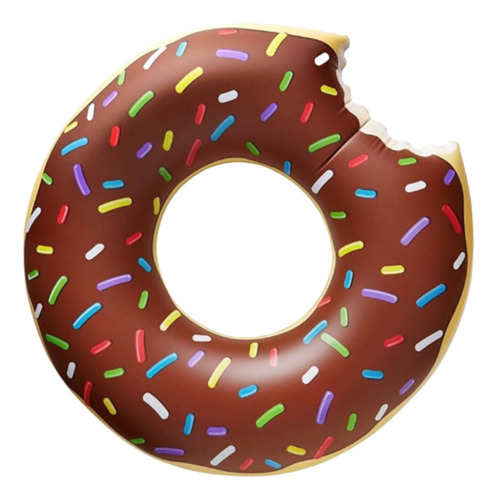 Flotador Dona Donuts Chocolate 120cm Inflable