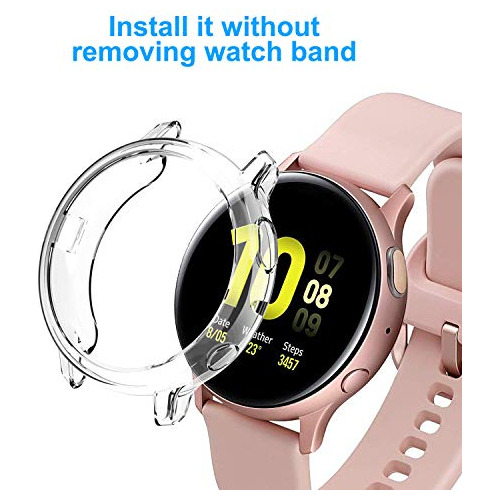 2 Pack Estuche Para Samsung Galaxy Watch Active 1.575 In