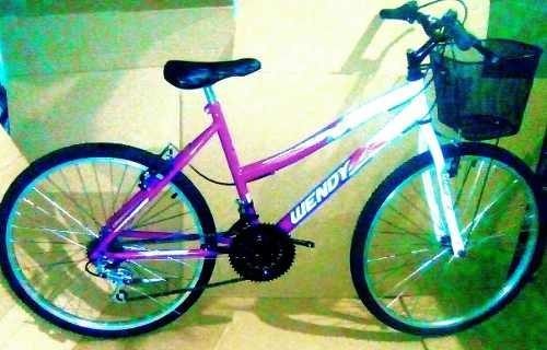 Bicicleta  urbana Wendy Fem aro 26 13" 18v freio v-brakes cor rosa