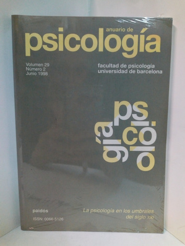 Anuario De Psicología Vol 29 Num 2 Junio 1998 