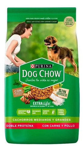 Purina Dog Chow Cachorro Razas Mediana/grande X 15 Kg.