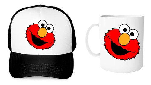 Gorra Unisex De Malla Y Taza 11oz Elmo