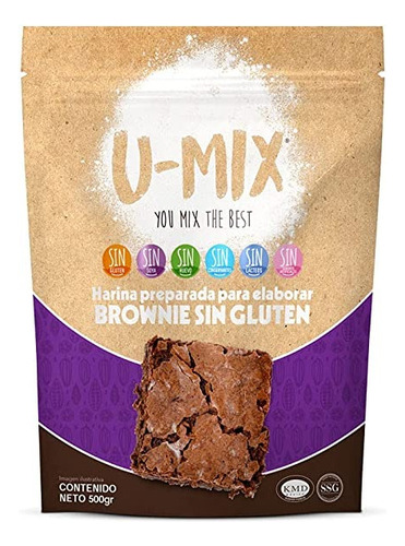 U Mix You Mix, Harina Sin Gluten U-mix Para Brownies - 500g