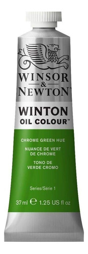 Tinta a óleo Winsor & Newton Winton 37 ml de cores para escolher a cor de óleo verde cromado - verde cromado nº 11