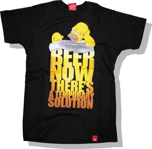 Remera Homero The Simpsons Cerveza Beer 100% Algodón Premium