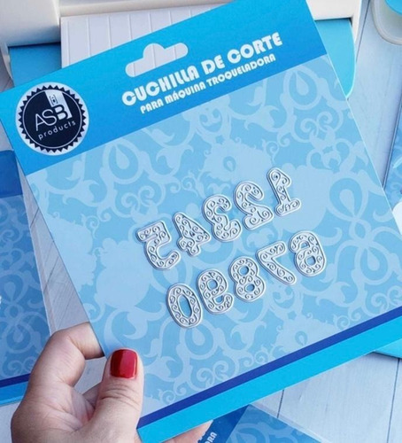 Troqueles Scrapbooking Cuchillas Corte Asb Numeros Chicos