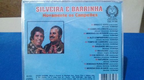 Cd Silveira & Barrinha Novamente Os Campeoes-lacrado Novo!!