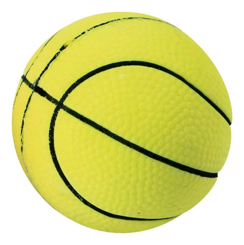 Pelota De Goma Inflables  Livianas Con Bote Básquet Amarillo