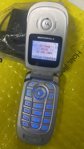 Motorola Flip V170 Raro Impecable. Color Gris Plata Leer!!!